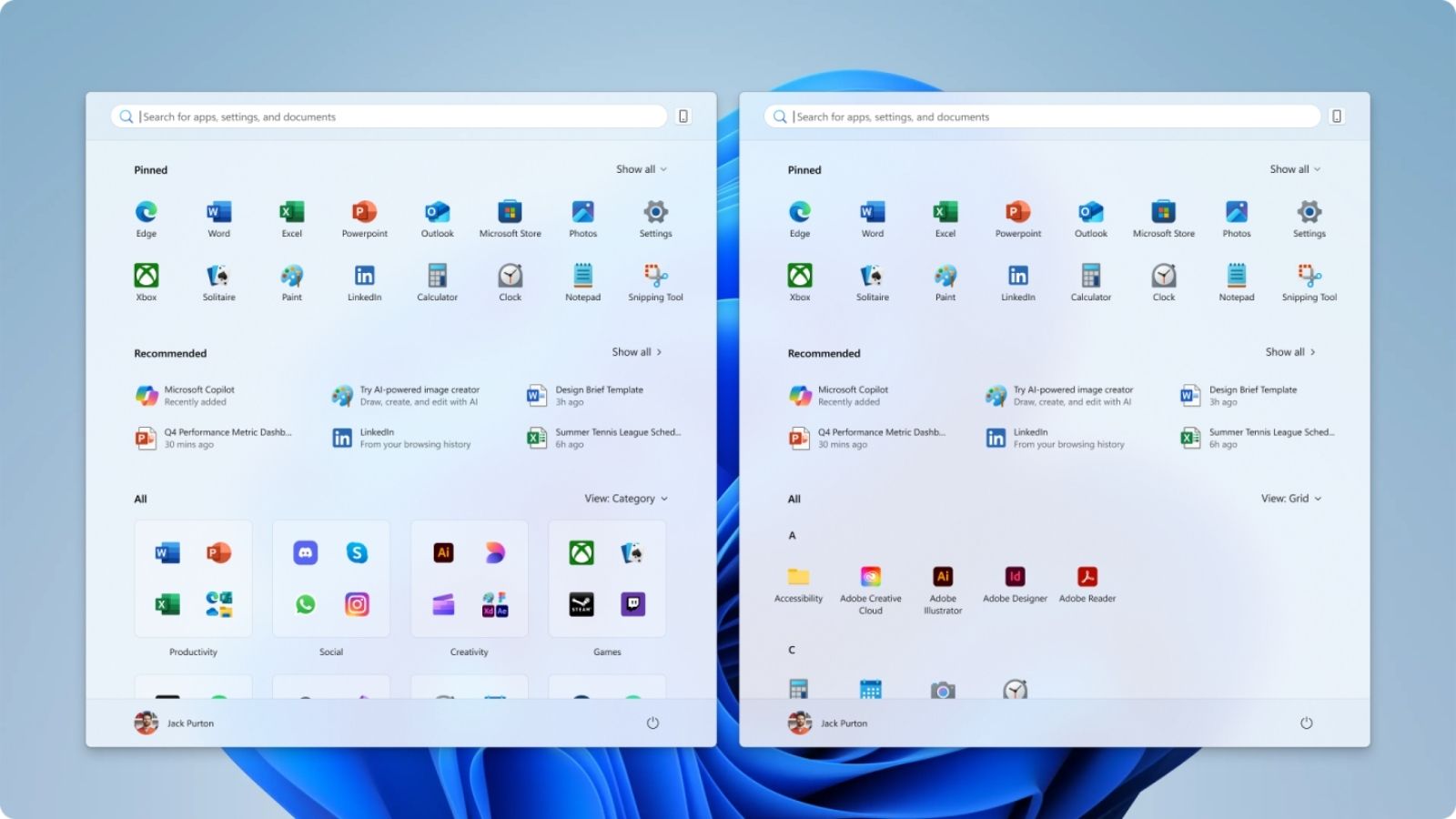 Microsoft, Windows 11 Başlat Menüsünü Yeniledi 2 microsoft windows 11 baslat menusunu yeniledi 0 HWQvv3Vs