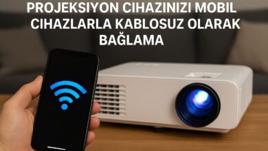 projeksiyonu mobile kablosuz baglama adim adim rehber SXFI9h8x
