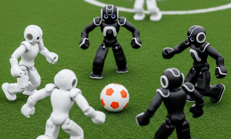 yapay zek destekli robotlardan nefes kesen futbol maci V2fiPHyX